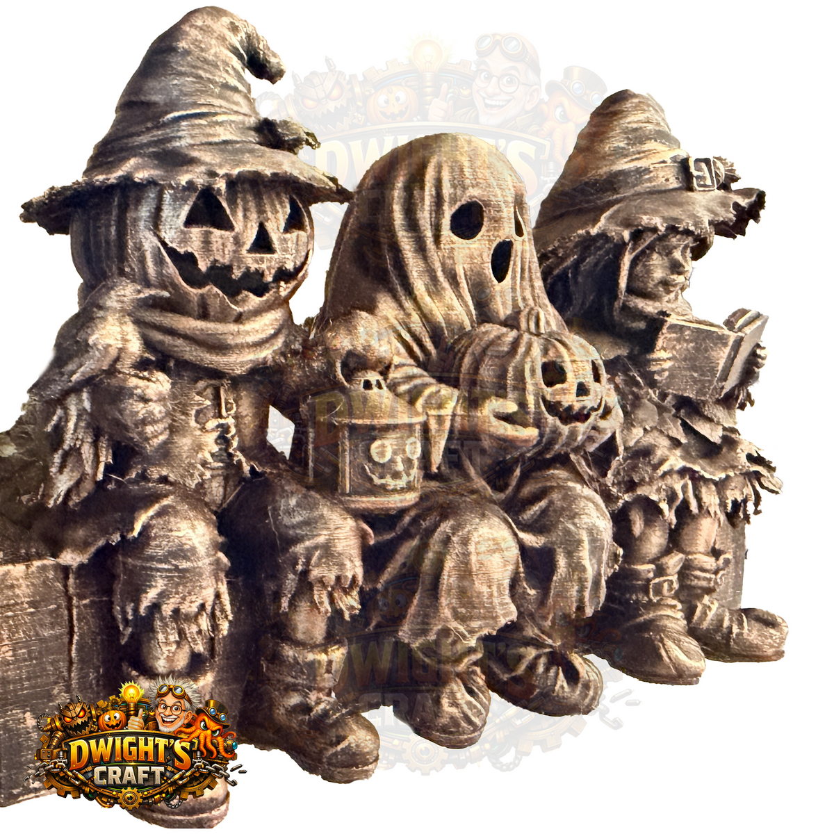 Halloween shelf sitter trio