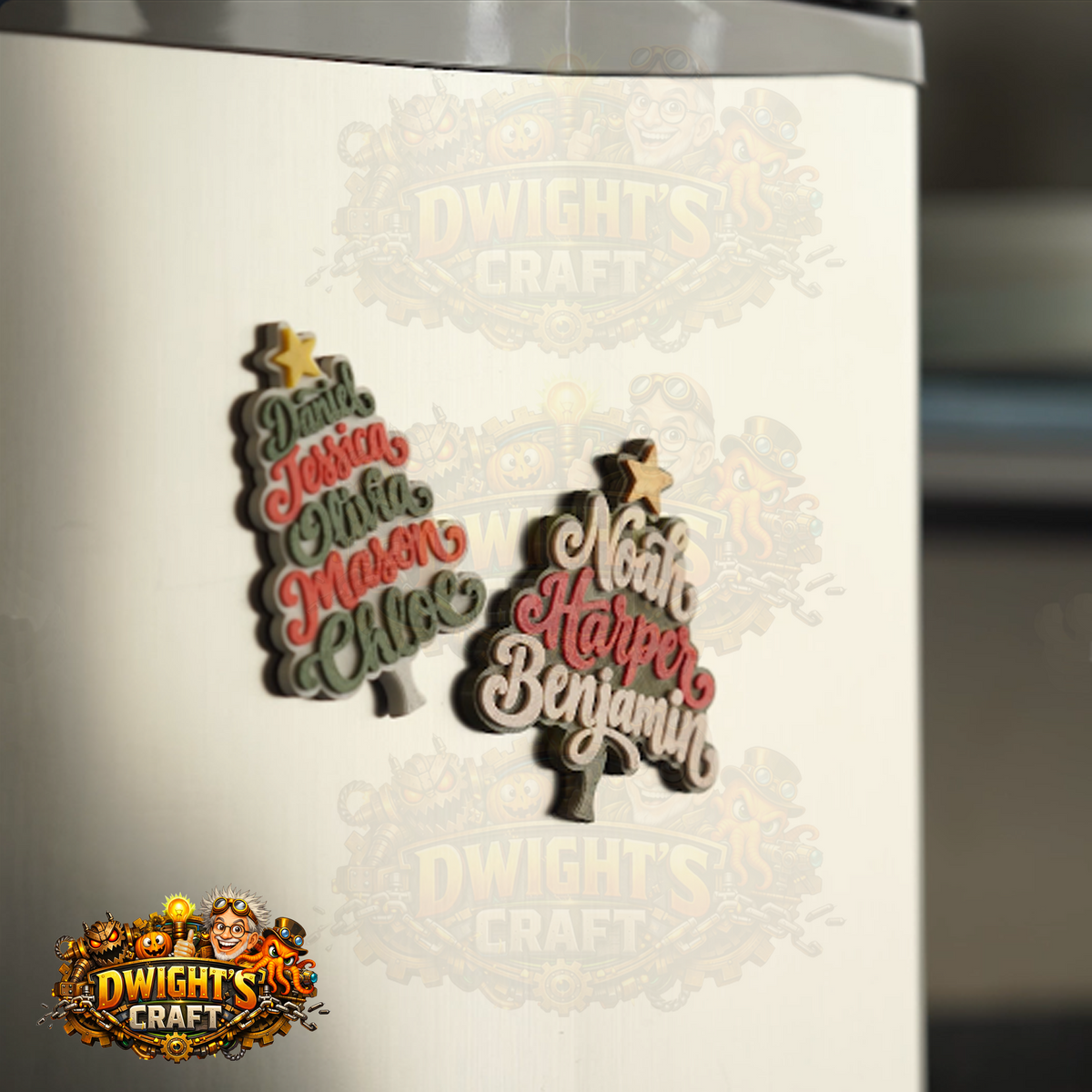 Personalized Family Name Christmas Tree Keepsake