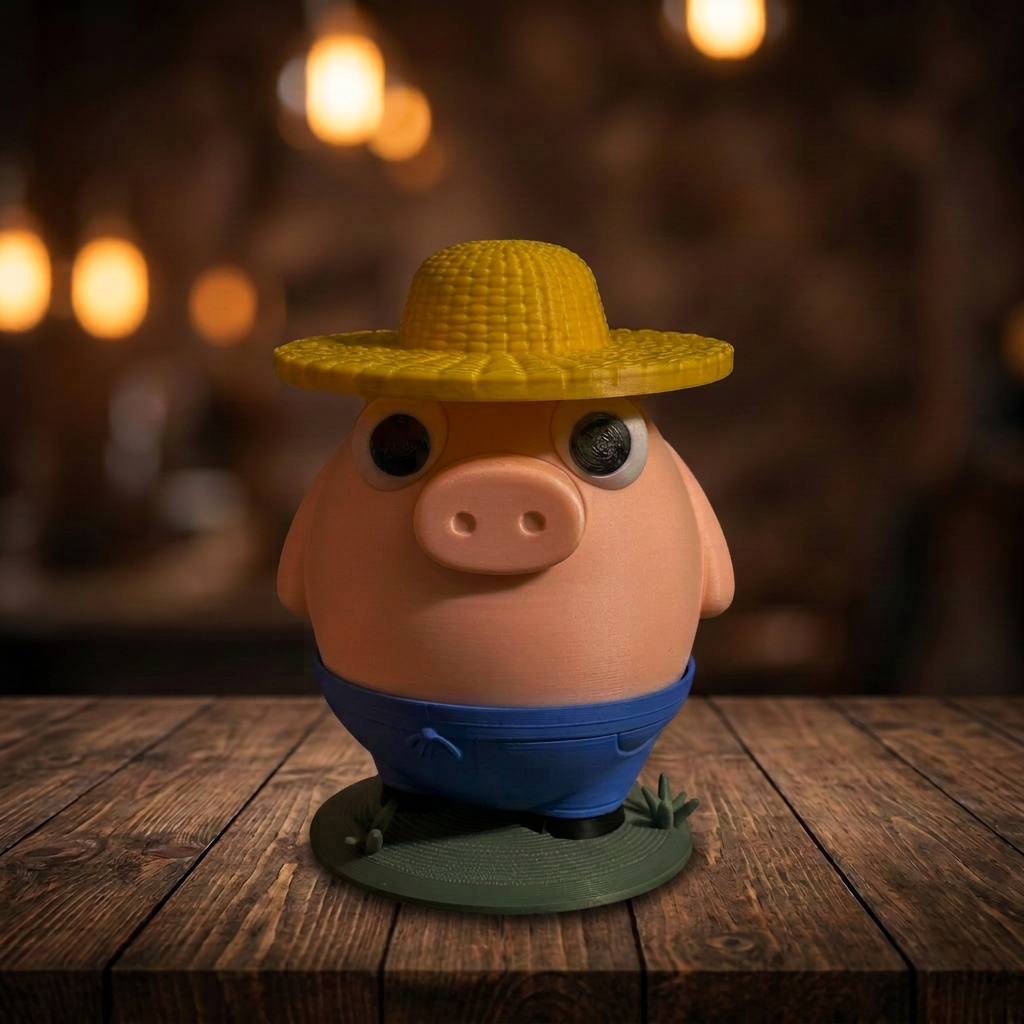 Piggy bank collection cover, slightly lightened