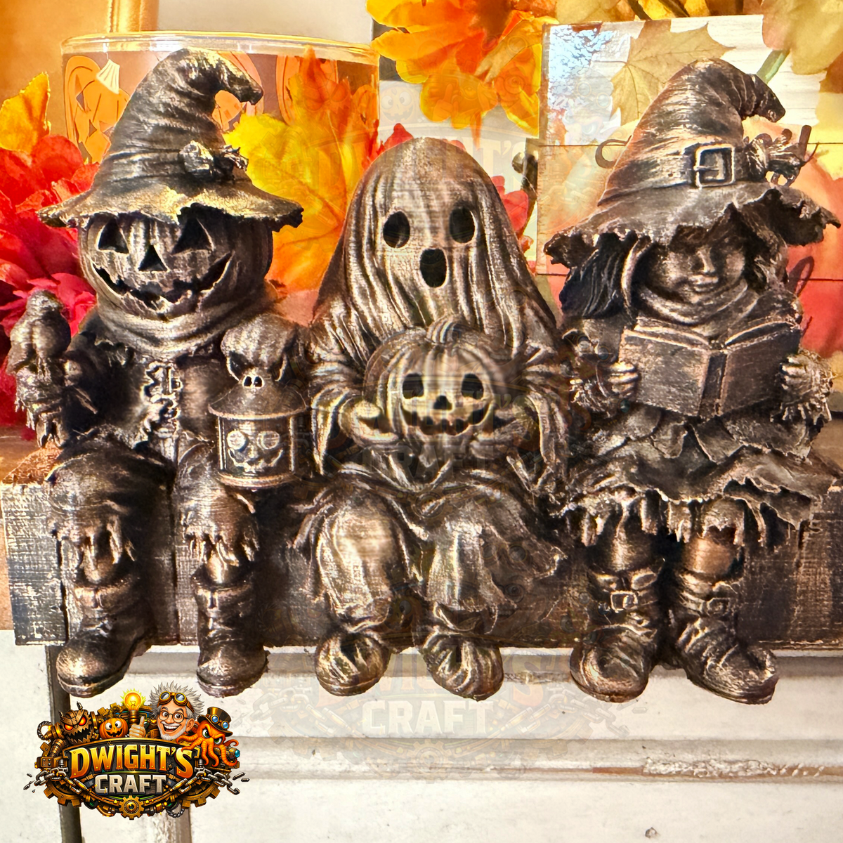 Halloween shelf sitter trio