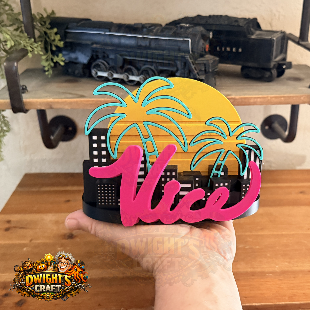 PS5 Console Stand Miami Vice Edition