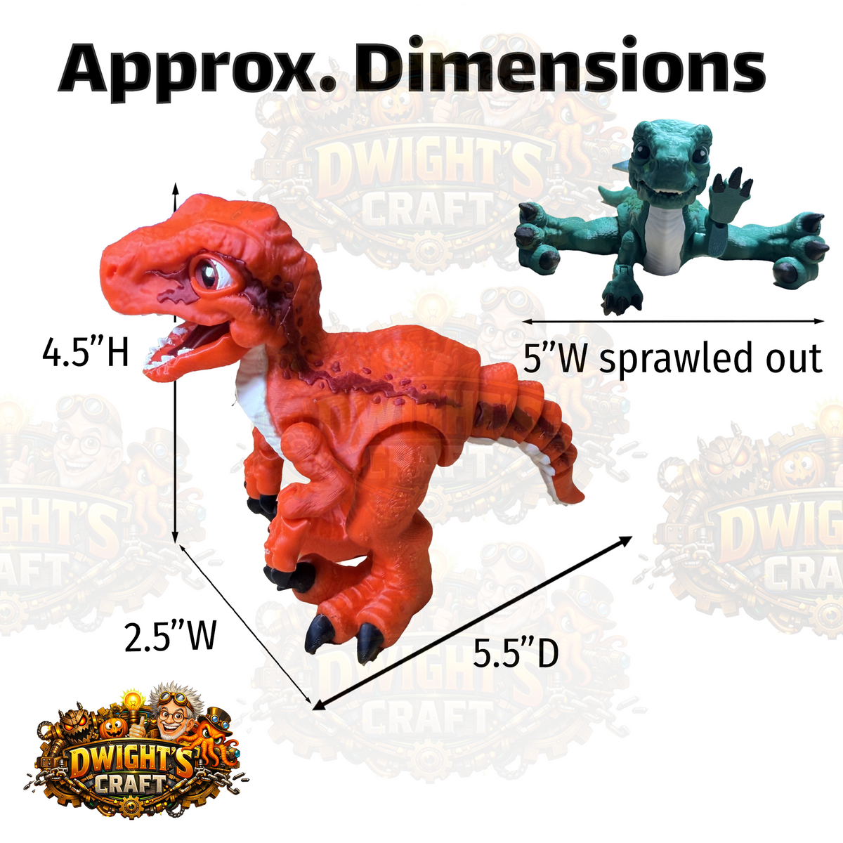 Jurassic Origins a Dwight's Craft Series Raptors