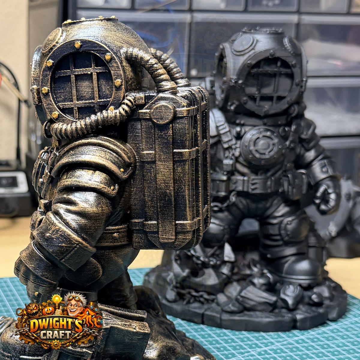 Deep sea diver figurine
