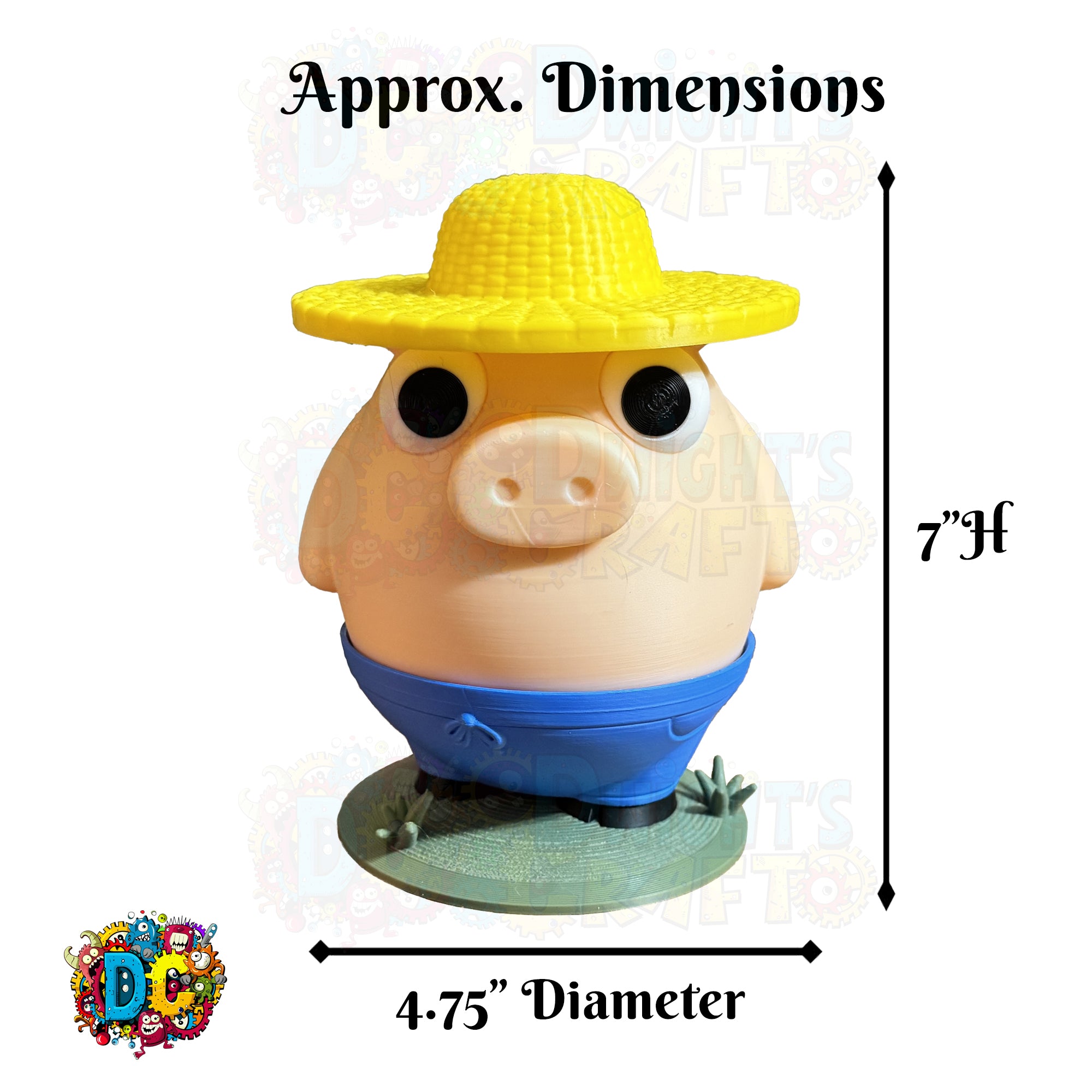 Farmer Piggy Bank – 3D Printed Coin Saver, Real Use or Gag Gift