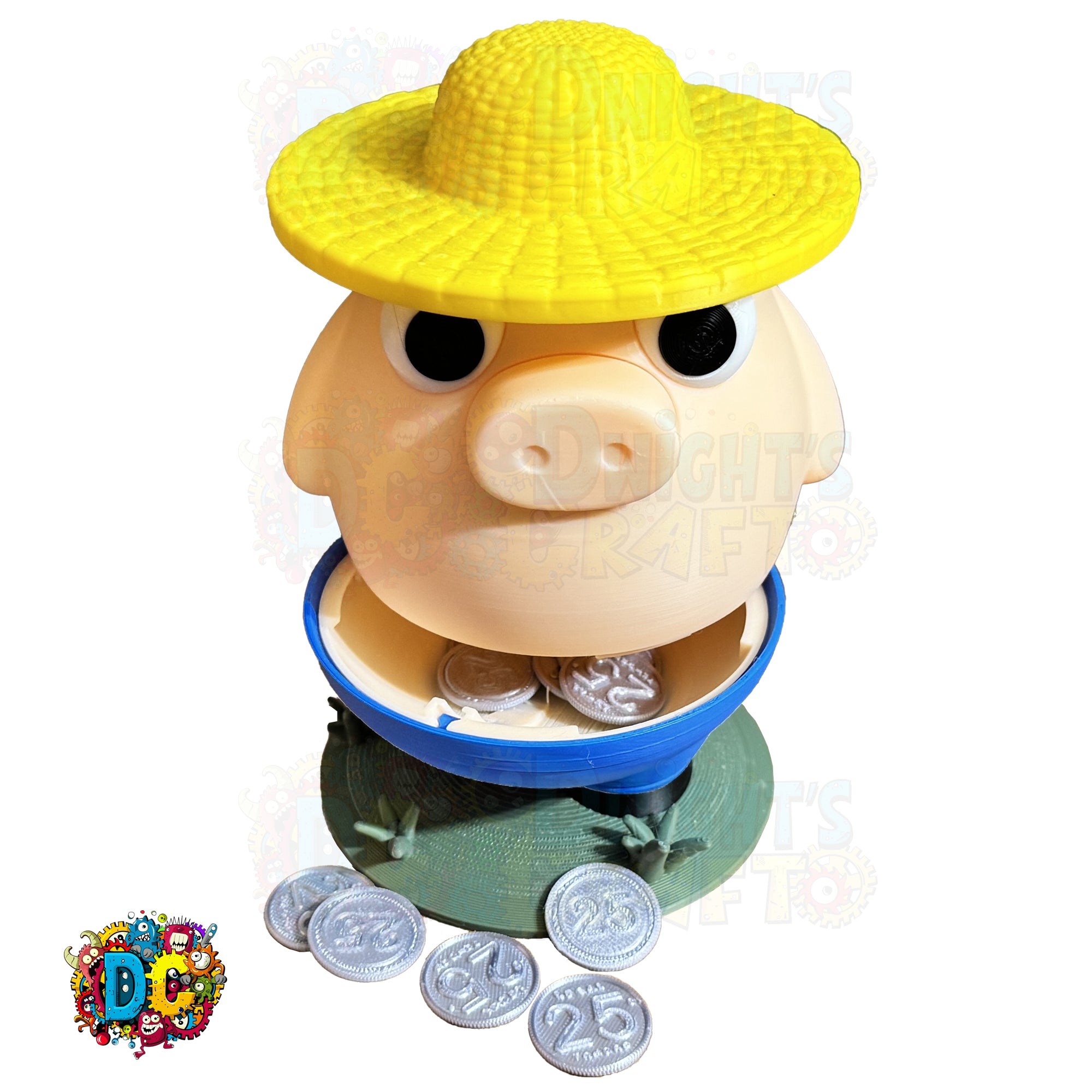 Farmer Piggy Bank – 3D Printed Coin Saver, Real Use or Gag Gift