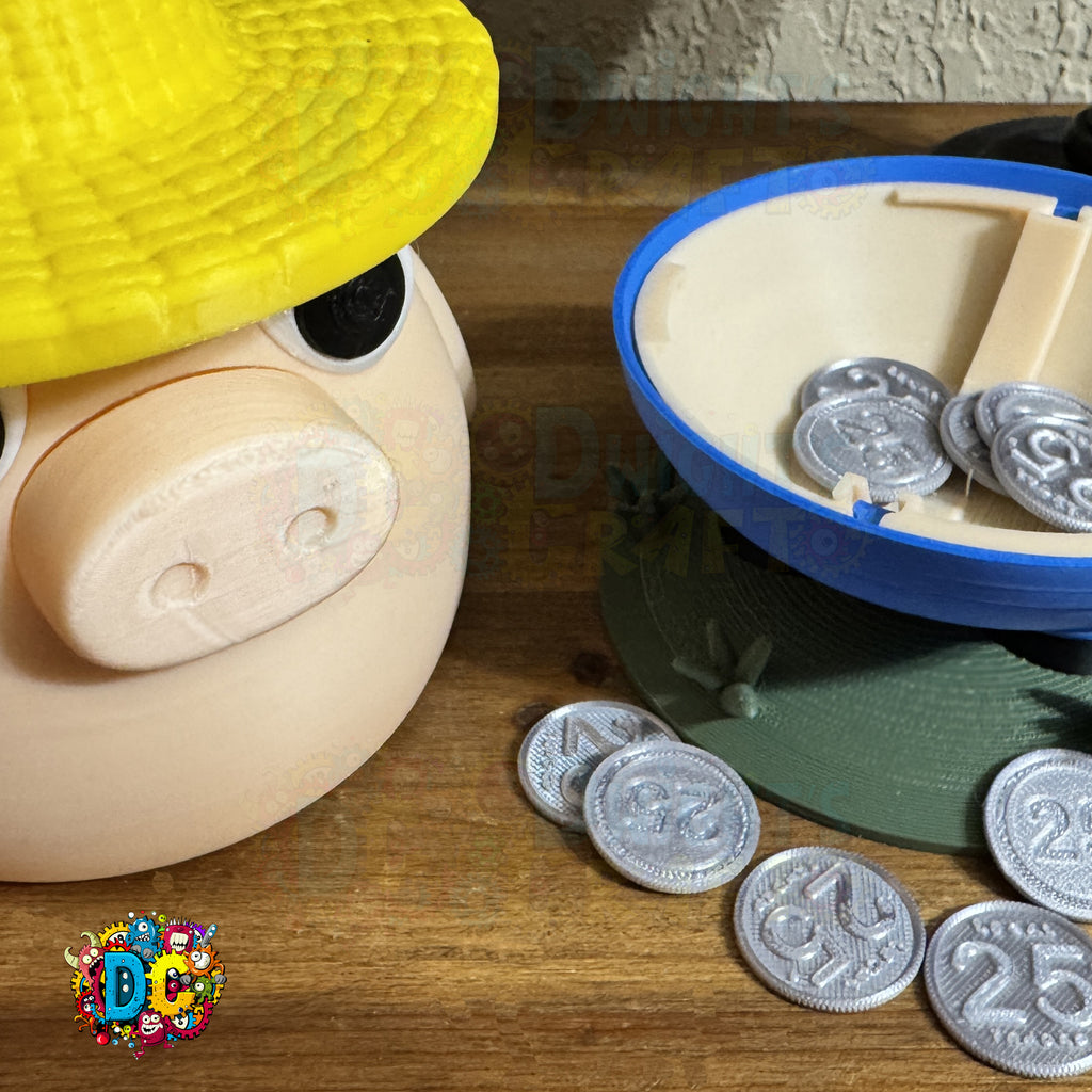 Farmer Piggy Bank – 3D Printed Coin Saver, Real Use or Gag Gift