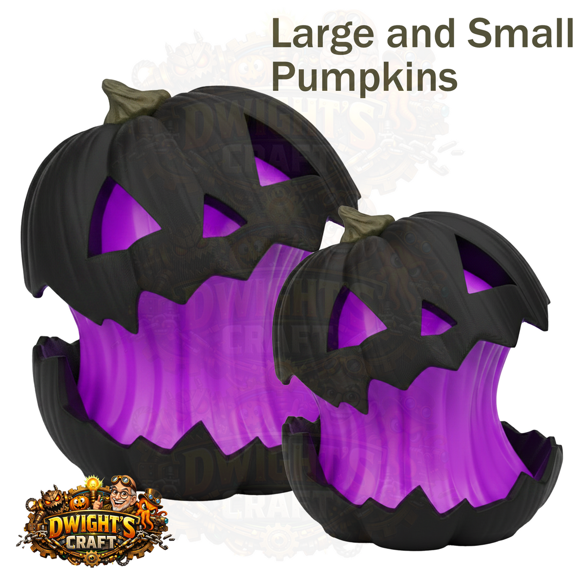 pumpkin lamps purple