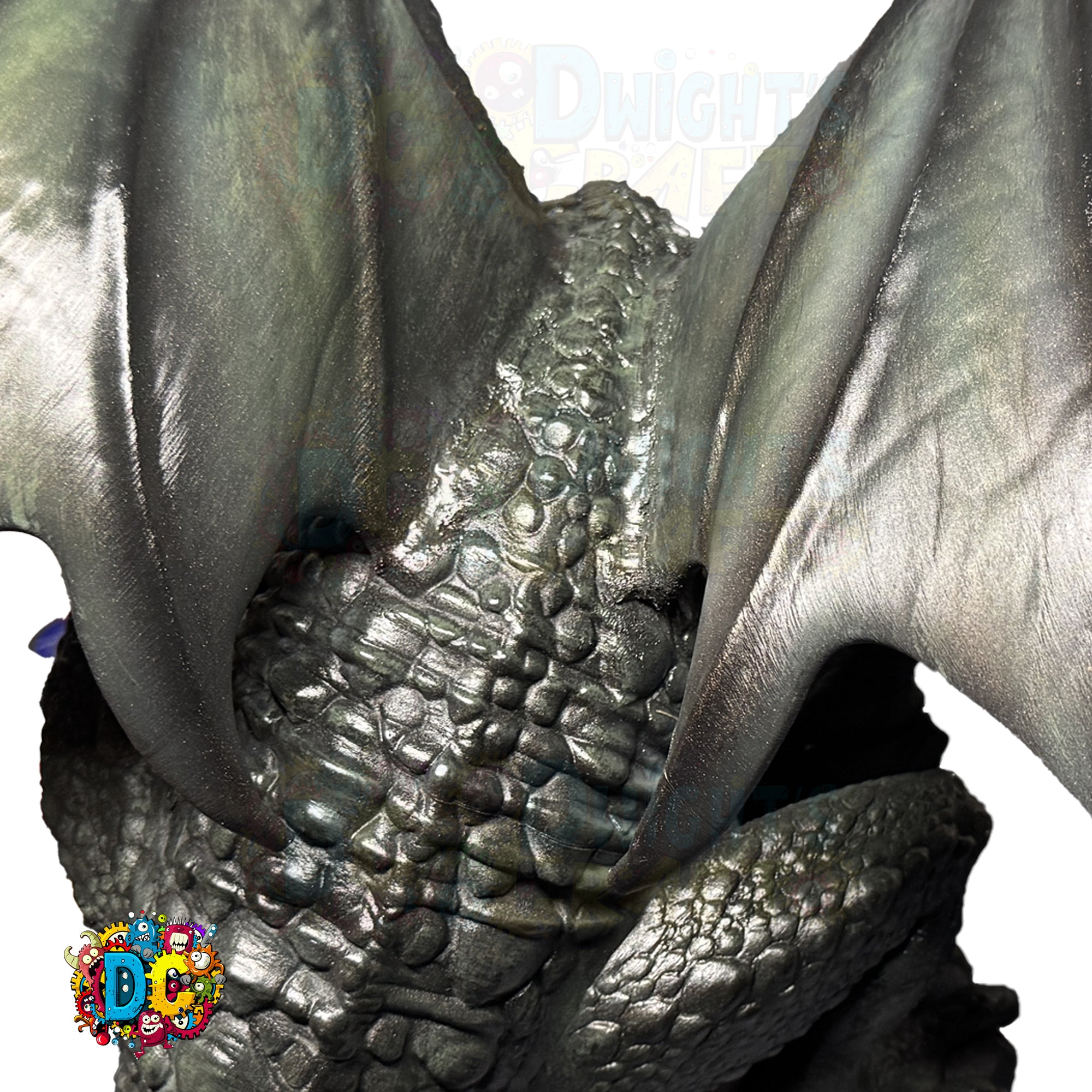 Dragon Moon Lamp – Fantasy Dragon Sculpture • Lunar Crystal Base
