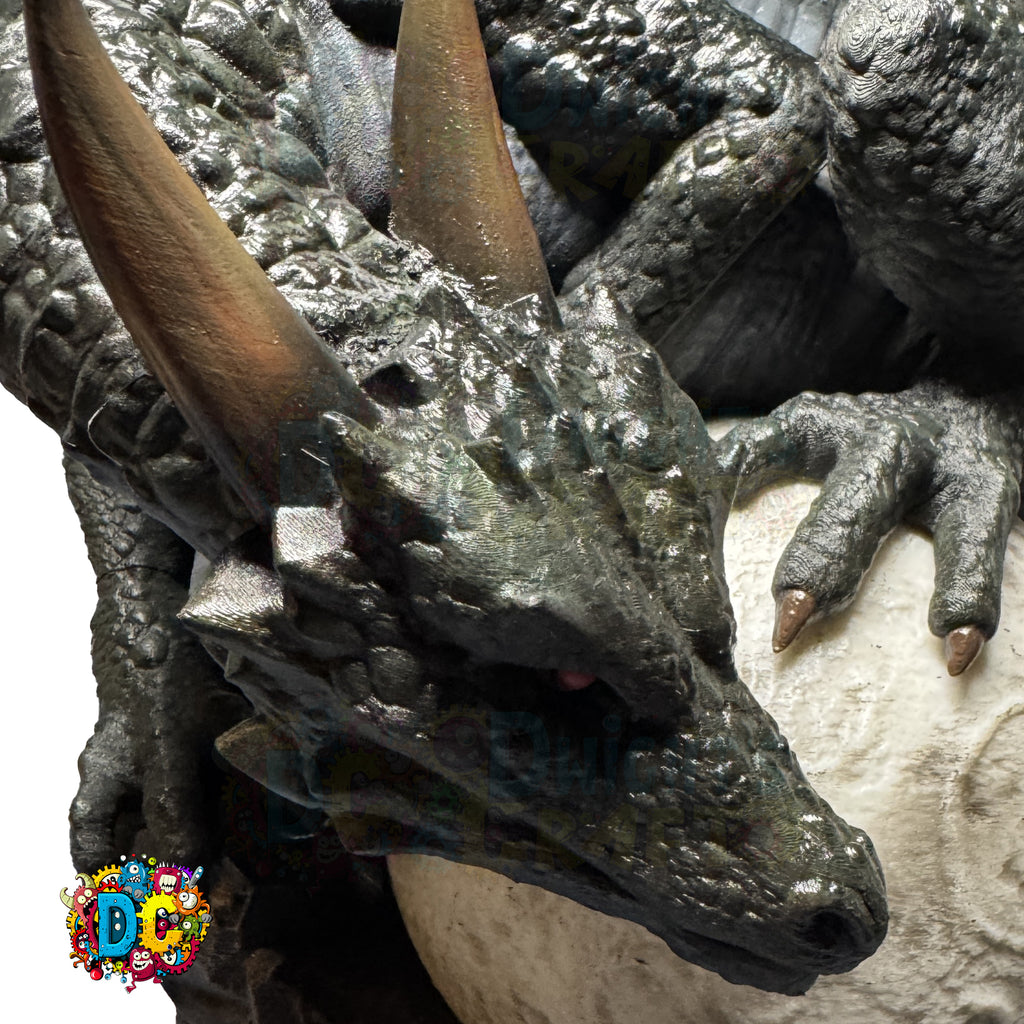 Dragon Moon Lamp – Fantasy Dragon Sculpture • Lunar Crystal Base