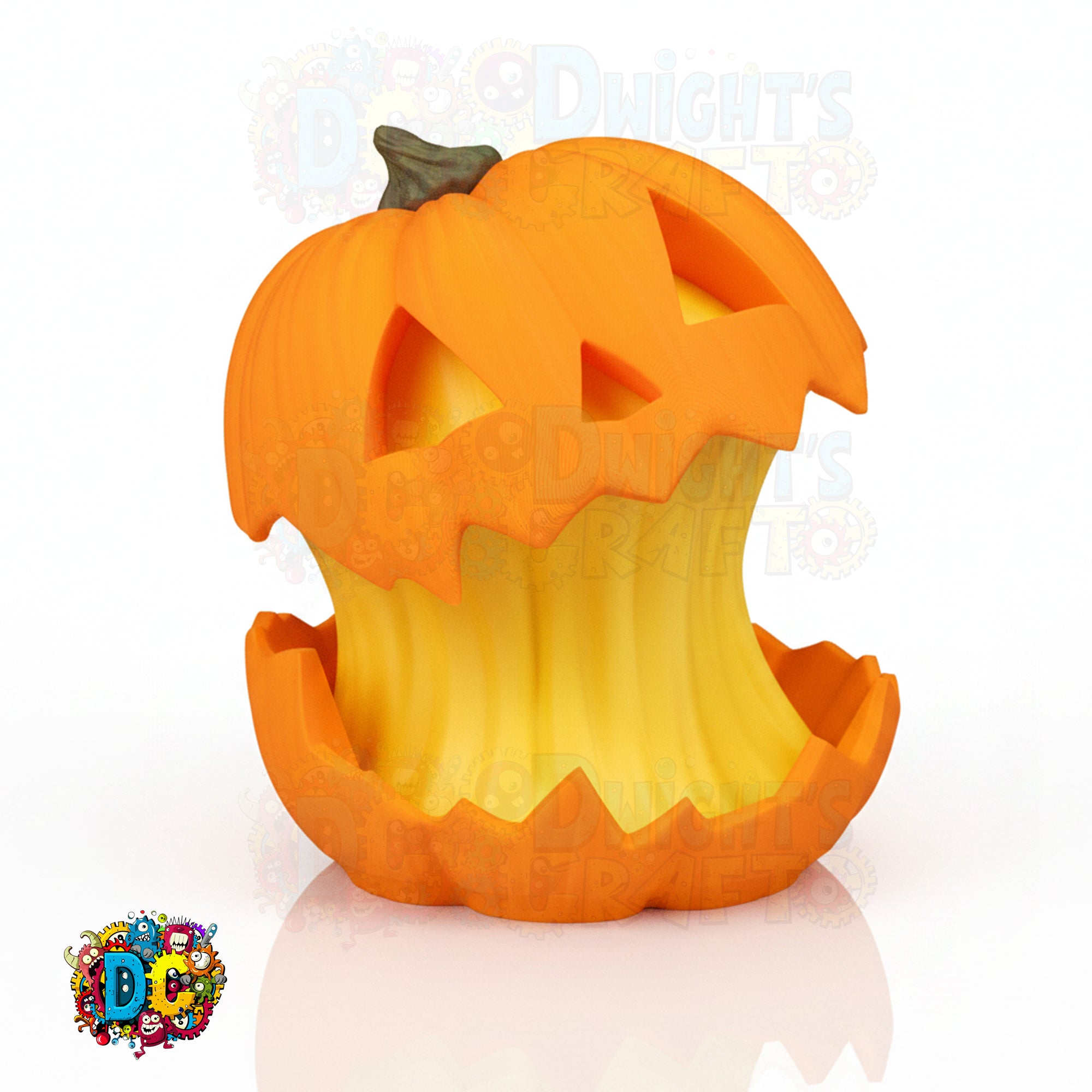 Whimsical Jack‑O’-Lantern Lamp • Enlarged Pumpkin • Custom Color Glow • Indoor Halloween LED Decor