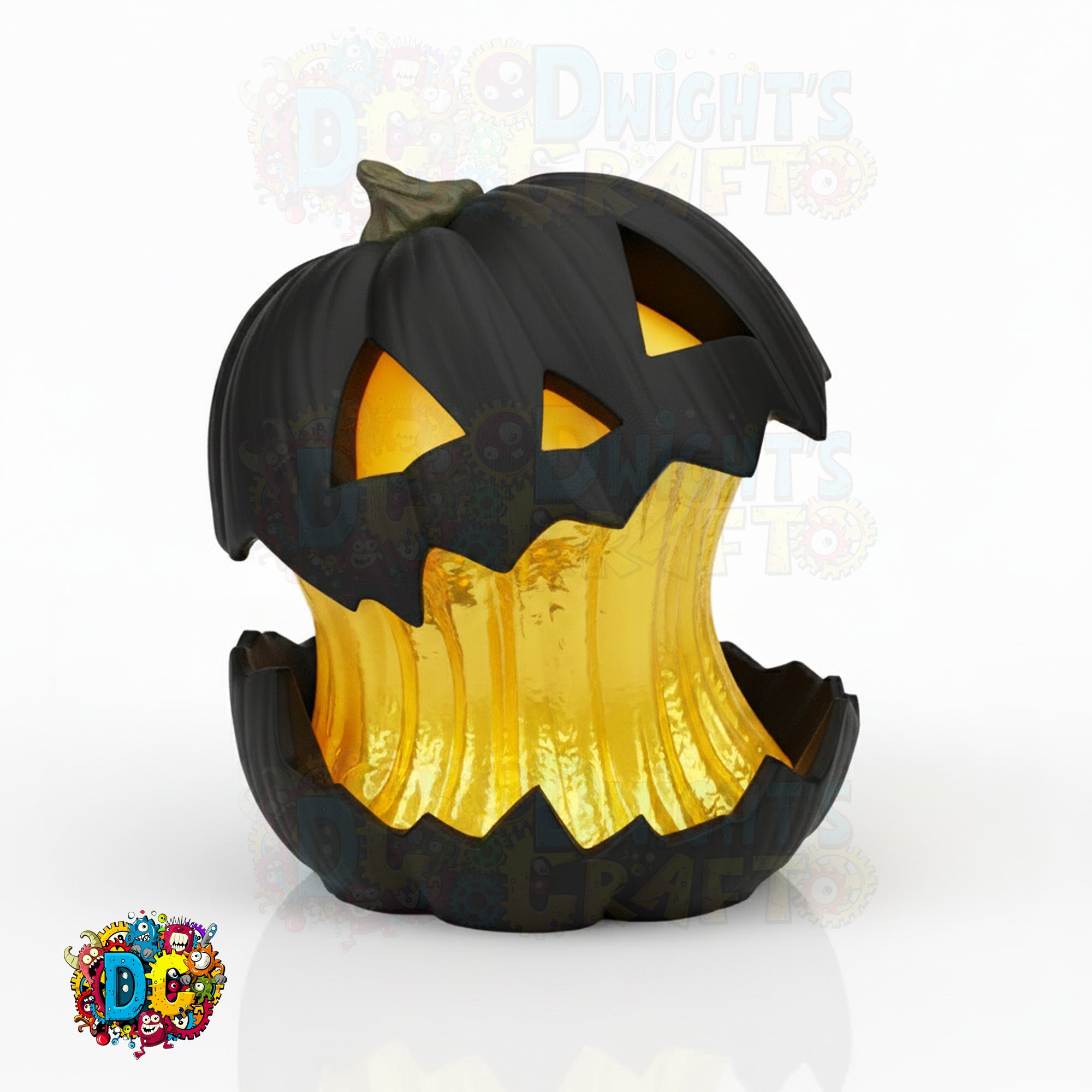 Whimsical Jack‑O’-Lantern Lamp • Enlarged Pumpkin • Custom Color Glow • Indoor Halloween LED Decor