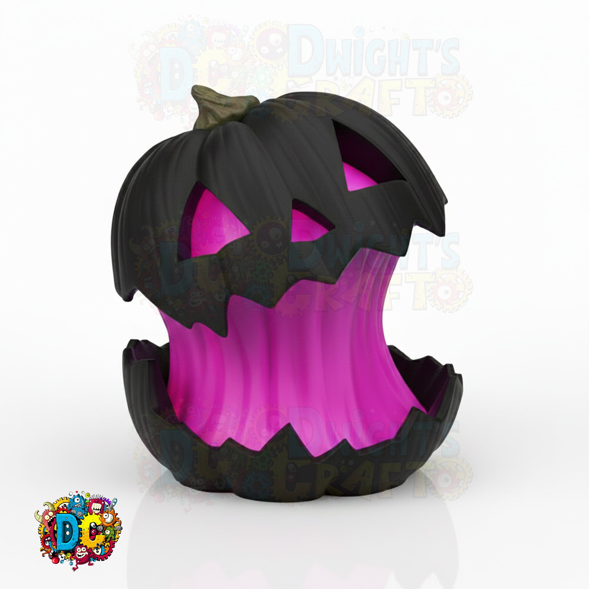 Whimsical Jack‑O’-Lantern Lamp • Enlarged Pumpkin • Custom Color Glow • Indoor Halloween LED Decor