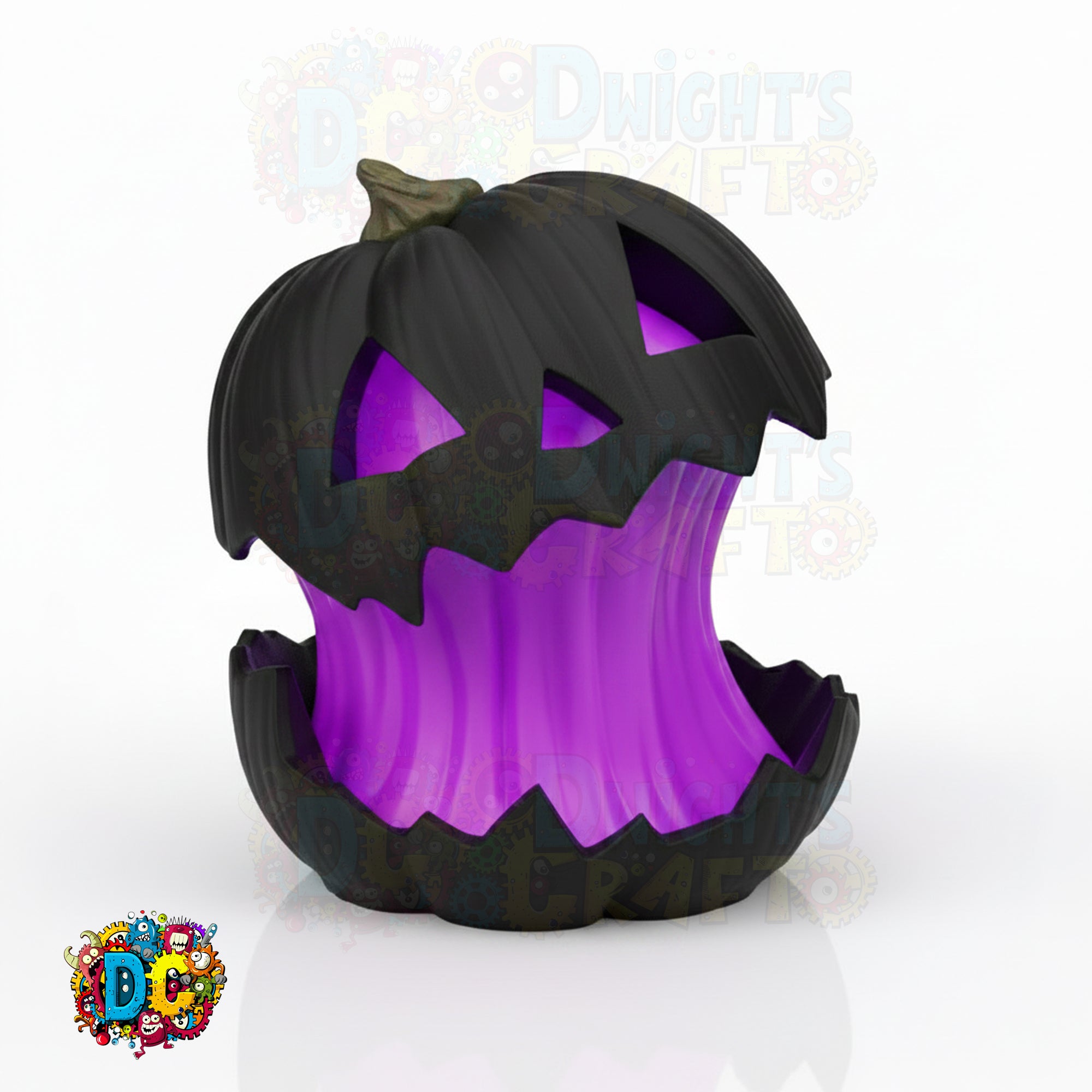 Whimsical Jack‑O’-Lantern Lamp • Enlarged Pumpkin • Custom Color Glow • Indoor Halloween LED Decor