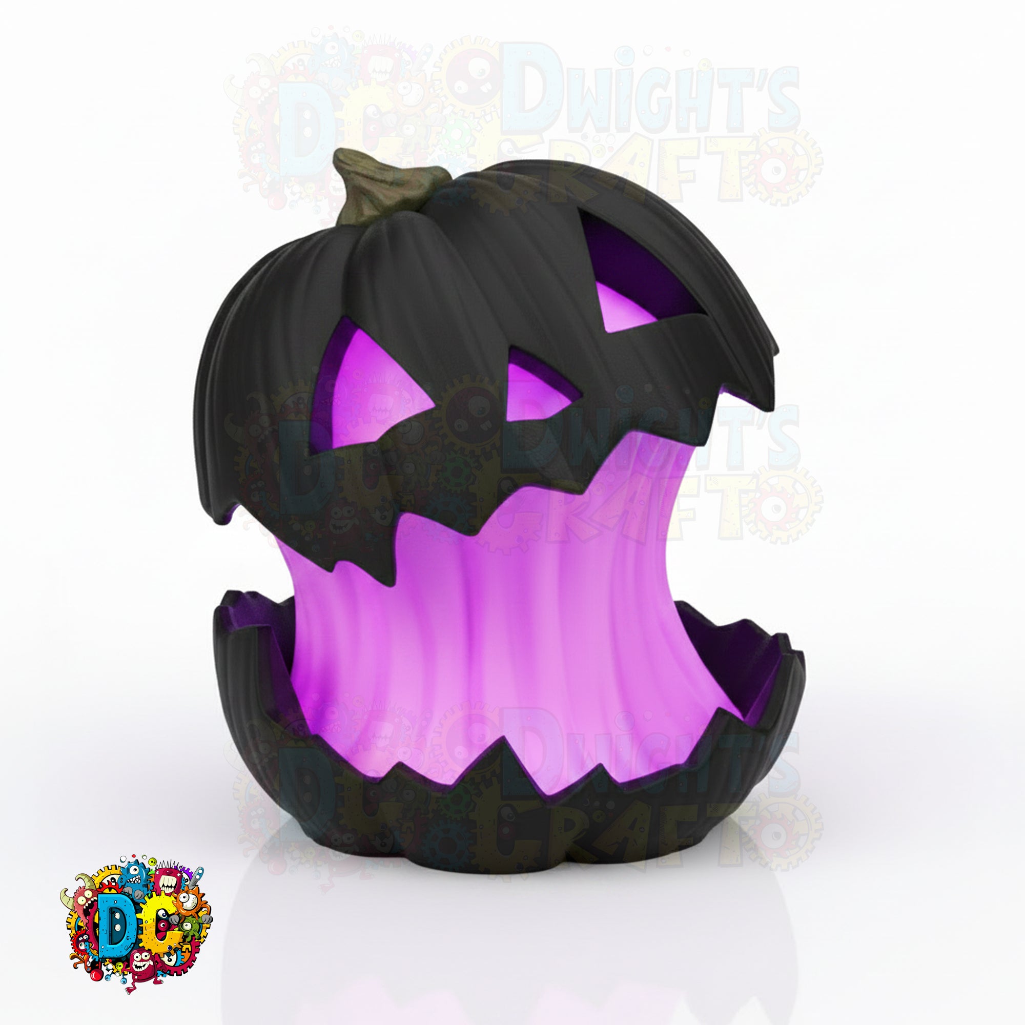 Whimsical Jack‑O’-Lantern Lamp • Enlarged Pumpkin • Custom Color Glow • Indoor Halloween LED Decor