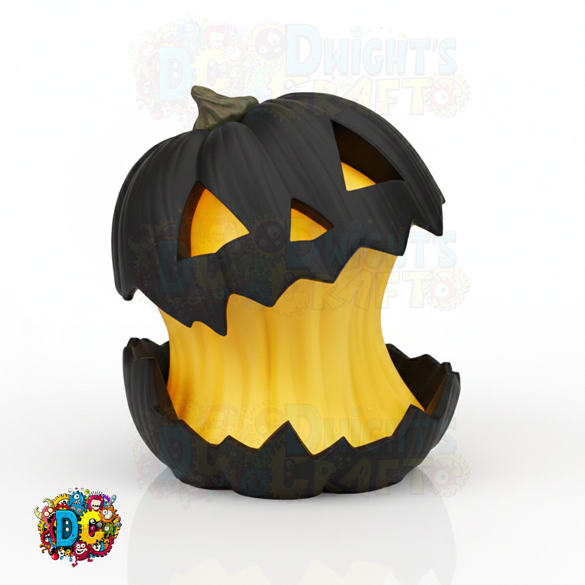 Whimsical Jack‑O’-Lantern Lamp • Enlarged Pumpkin • Custom Color Glow • Indoor Halloween LED Decor