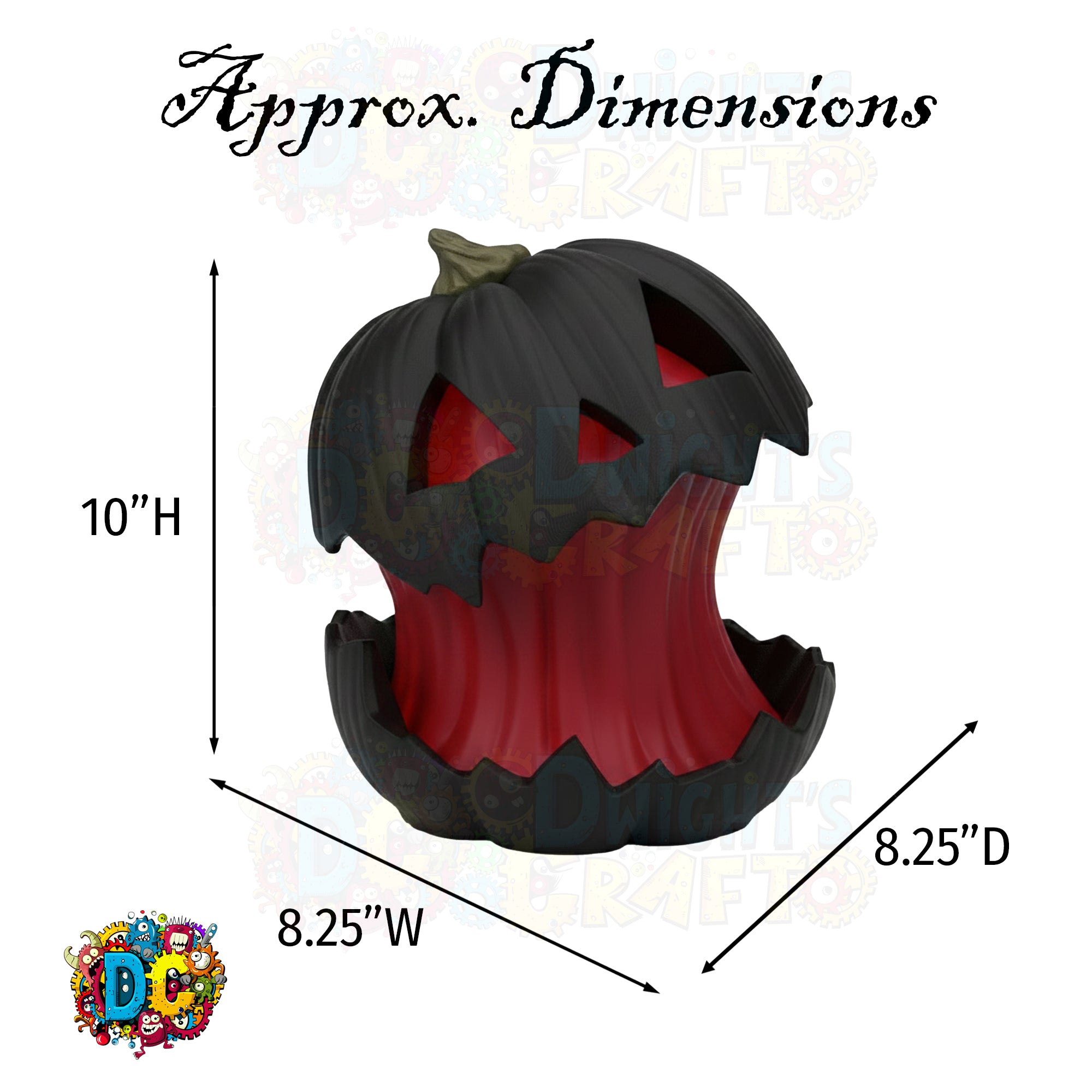 Whimsical Jack‑O’-Lantern Lamp • Enlarged Pumpkin • Custom Color Glow • Indoor Halloween LED Decor