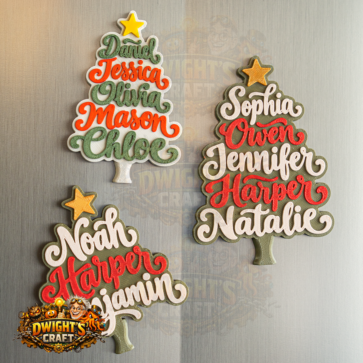 Personalized Family Name Christmas Tree Keepsake