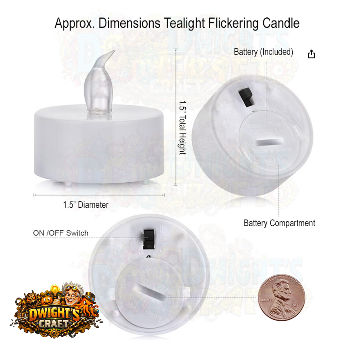 Christmas Village flicker candle