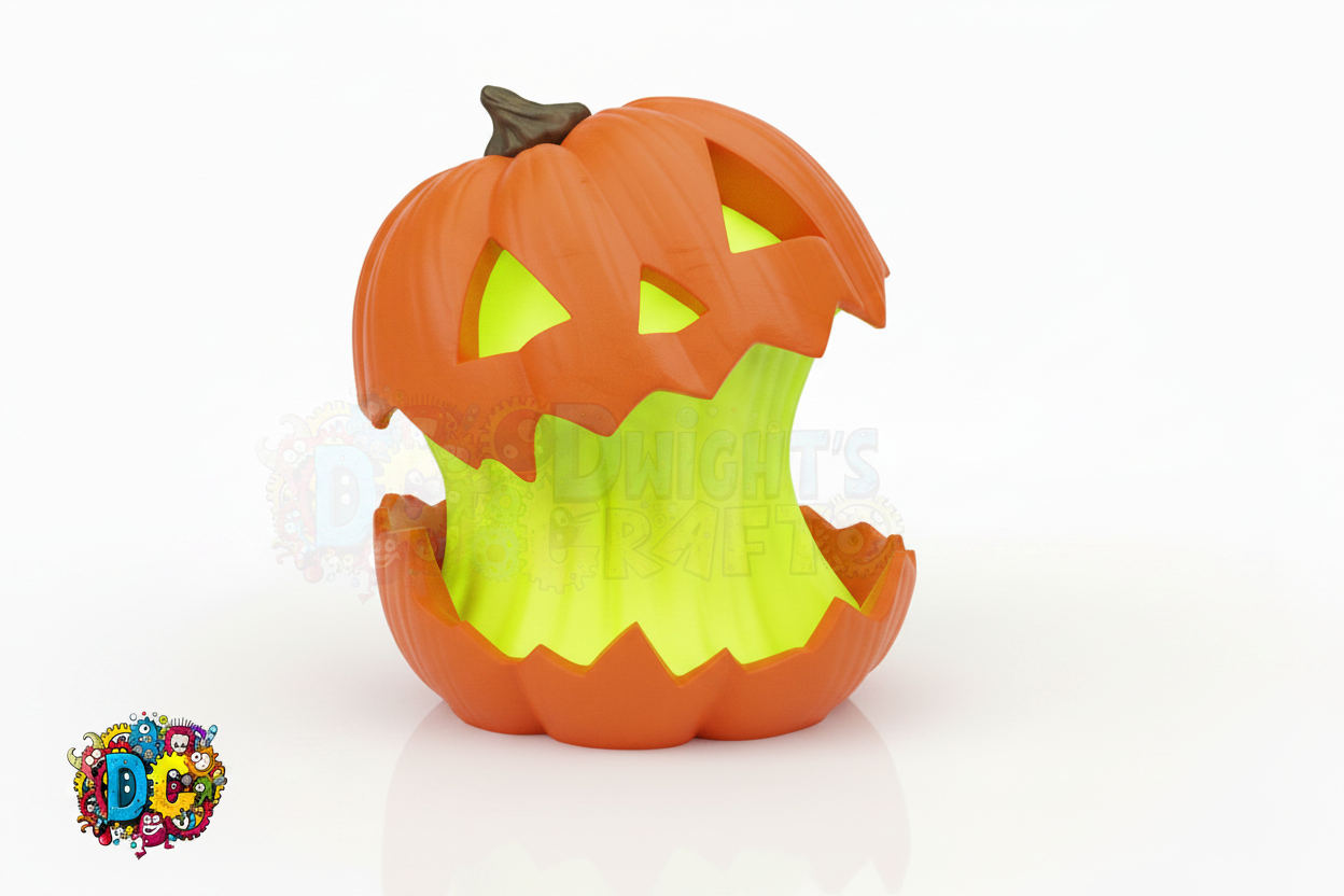 Whimsical Jack‑O’-Lantern Lamp • Enlarged Pumpkin • Custom Color Glow • Indoor Halloween LED Decor