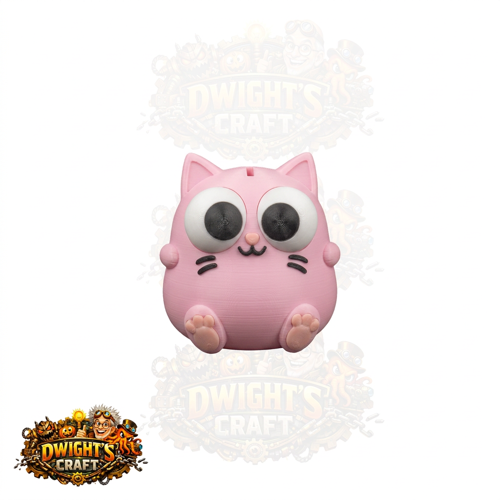 Pink cat bank