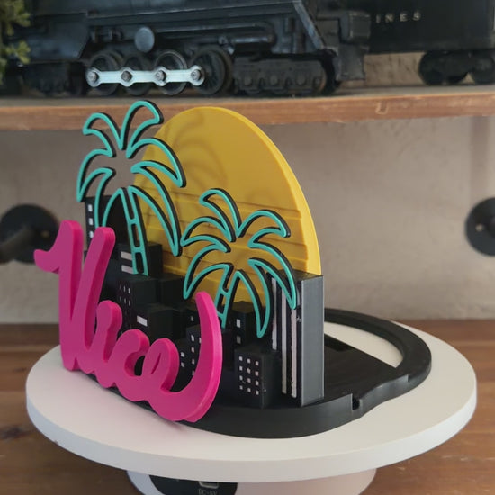 PS5 Console Stand Miami Vice Edition