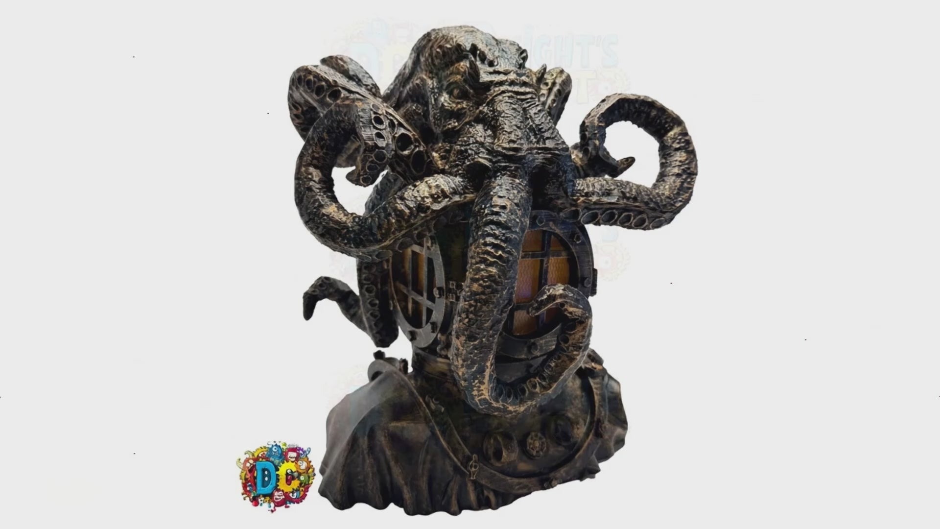 Steampunk Octopus Diver Lamp – A Relic from the Deep