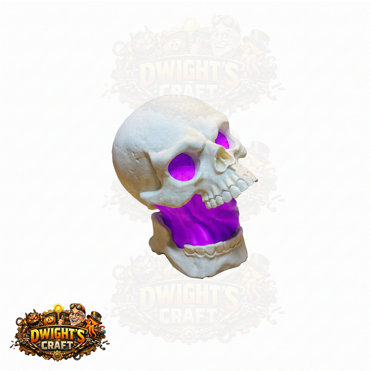 split skull gut Halloween lamp