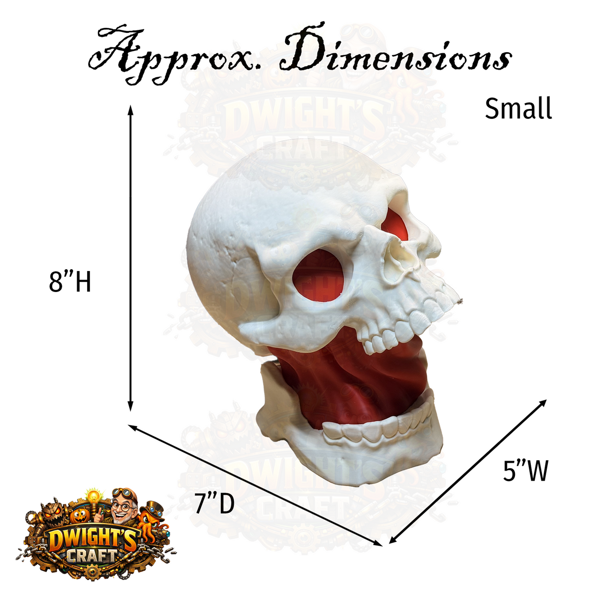 split skull gut Halloween lamp