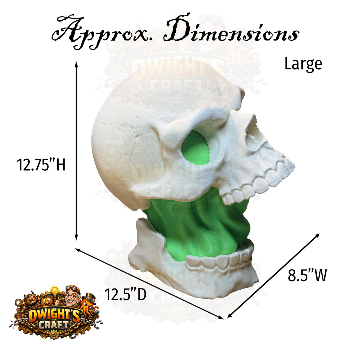 split skull gut Halloween lamp