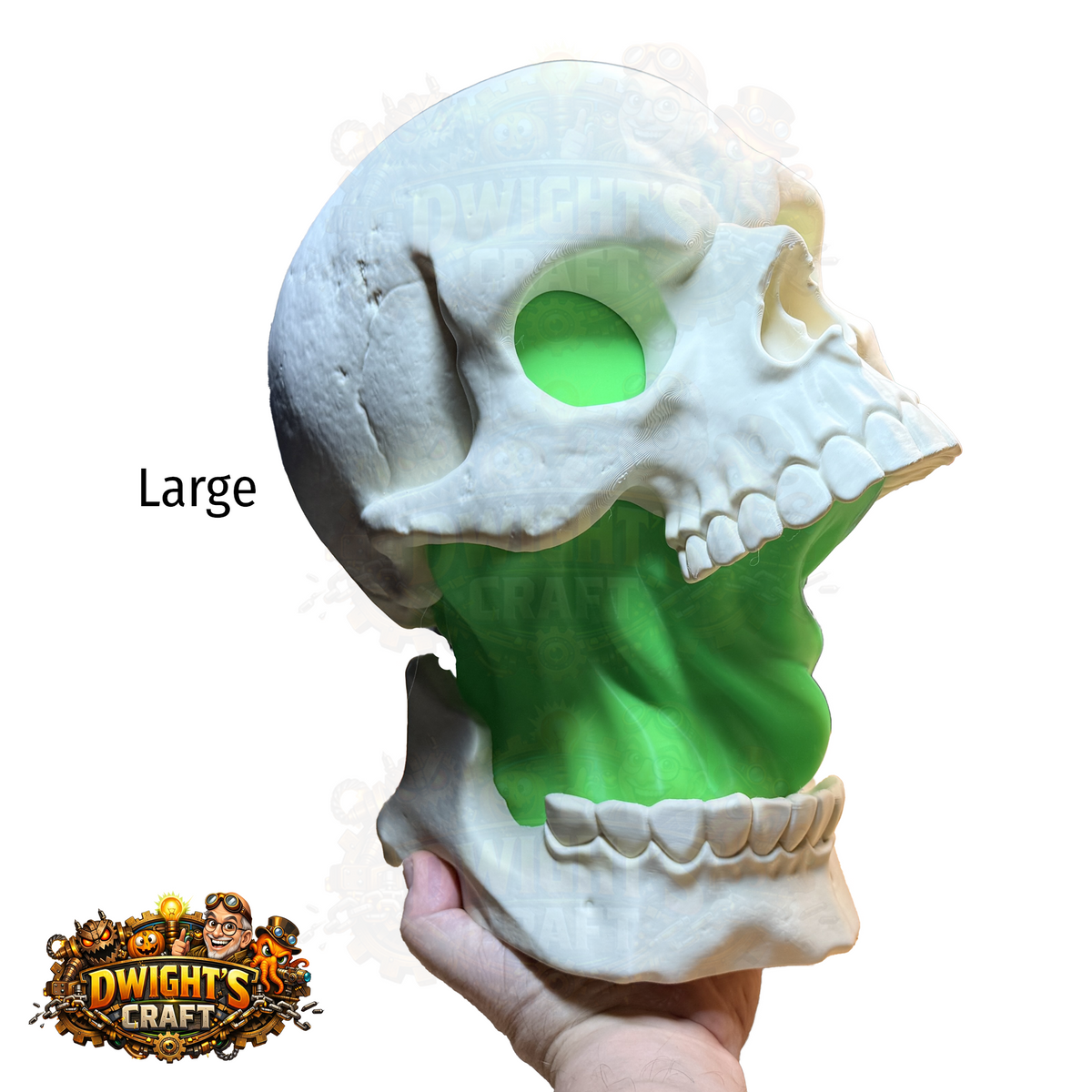 split skull gut Halloween lamp